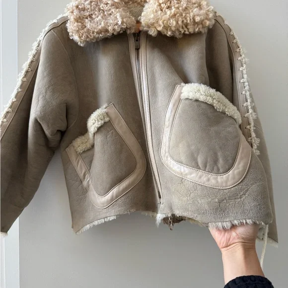 Milena Silvano Aviator Jacket Rare Archival Piece